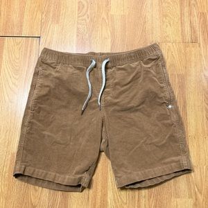 Vuori Optimist Shorts Men’s Size Medium Brow Corduroy Stretch
